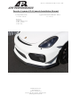 APR PERFORMANCE Porsche Cayman GT4 Canards Installation Manual