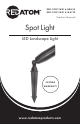 REDATOM RED-SPOT-MR16-BRASS Product Manual