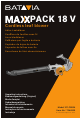 Batavia MAXXPACK BT-CB004 Operating Instructions Manual