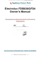 Electrolux Frigidaire Gallery 600 Series Use & Care Manual