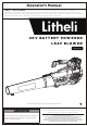Litheli U1BR17055 Operator's Manual
