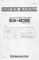 Pioneer SX-838 Service Manual