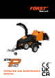 FORST ST6P Operator And  Maintenance Manual