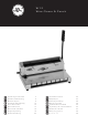 GBC W12 Operating Instructions Manual