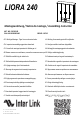 Inter link LIORA 55034240 Assembling Instruction