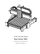 CNC Router Parts Benchtop PRO Assembly Instructions Manual