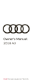Audi A3 2018 Owner's Manual