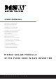 MSW Motor Technics MSW-CSMH-100 User Manual