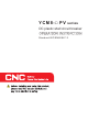 CNC YCM8 PV Series Operating	 Instruction