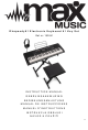 Max Music Rhapsody61 Instruction Manual