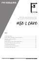 Frigidaire EFR494-BLACK Use & Care Manual