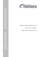 twintex PWD Series Operation Manual