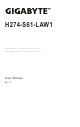 Gigabyte H274-S61-LAW1 User Manual