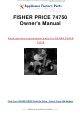 Fisher-Price POWER WHEELS Kawasaki Ninja Owner's Manual With Assembly Instructions