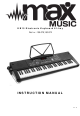 Max Music KB15 Instruction Manual