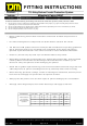 TJM 070AP15N52U Fitting Instructions Manual