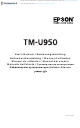 Epson U950 - TM B/W Dot-matrix Printer User Manual