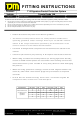 TJM 070AP15N88O Fitting Instructions Manual