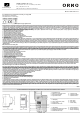 Orno OR-PRE-414 Operating Manual