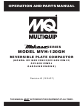 MULTIQUIP Mikasa MVH-120GH Operation And Parts Manual