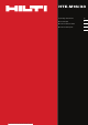 Hilti HTE-M 33 Operating Instructions Manual