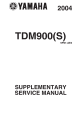 Yamaha TDM900 2004 Service Manual