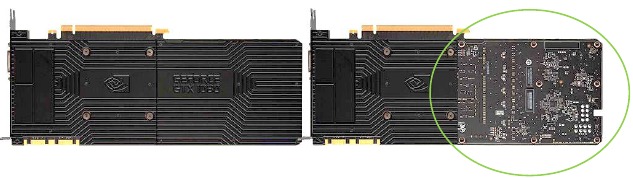 New low profile backplate feature