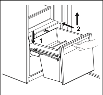 Vegetable drawer - To reassemble - Step 2