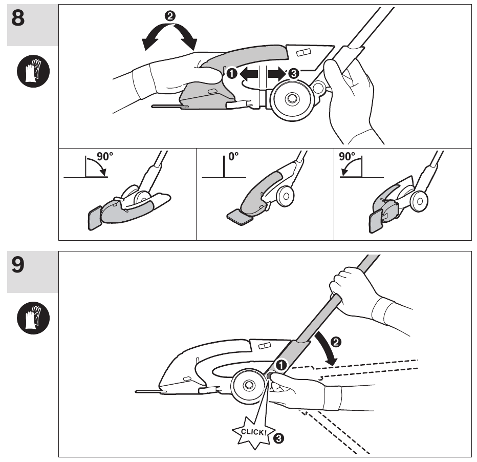 Setting for Edge Cutting/Setting Handle Angle 