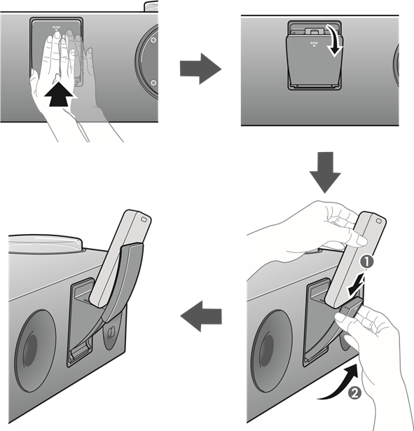 CONNECTING A DEVICE TO THE DUAL DOCK