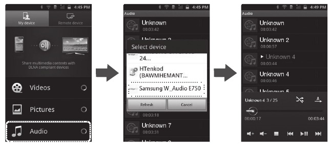 USING AIRPLAY AND ALLSHARE PLAY MODE - Step 2