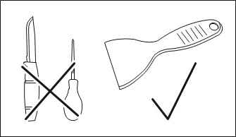 SCRAPING OFF THE FROST - Step 1