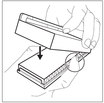 Installing and replacing the CleanAir+ filter - Step 2