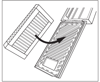 Installing and replacing the CleanAir+ filter - Step 1