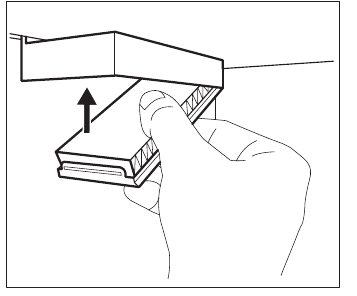 Replacing the air filter - Step 2