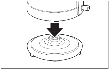 Product Usage - Step 3 - Place the Electric Kettle