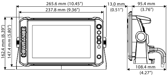 Dimensions - 7' unit