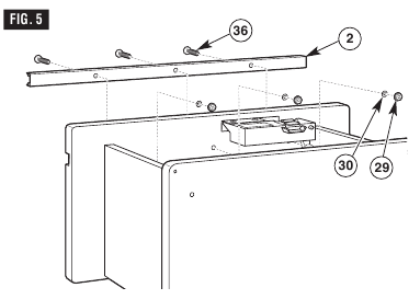 ASSEMBLE THE ALUMINUM MITER CHANNEL TO THE TABLETOP