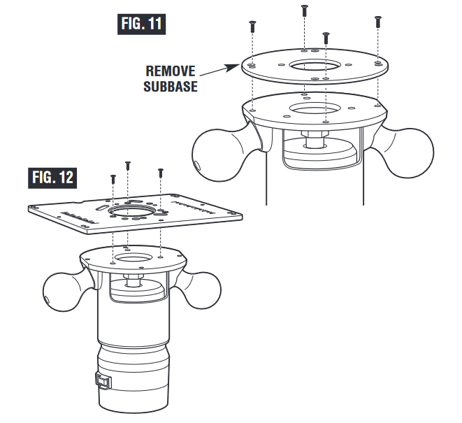 ATTACH ROUTER TO MOUNTING PLATE