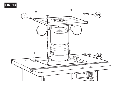 ATTACH THE ROUTER MOUNTING PLATE 