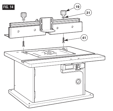 ATTACHING THE FENCE TO THE TABLE