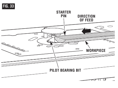 USING THE STARTER PIN FOR EDGE FORMING OF CURVES - Step 2