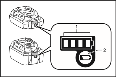 Indicating the remaining battery capacity - Step 1