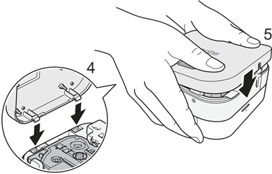 Inserting the Tape Cassette - Step 3