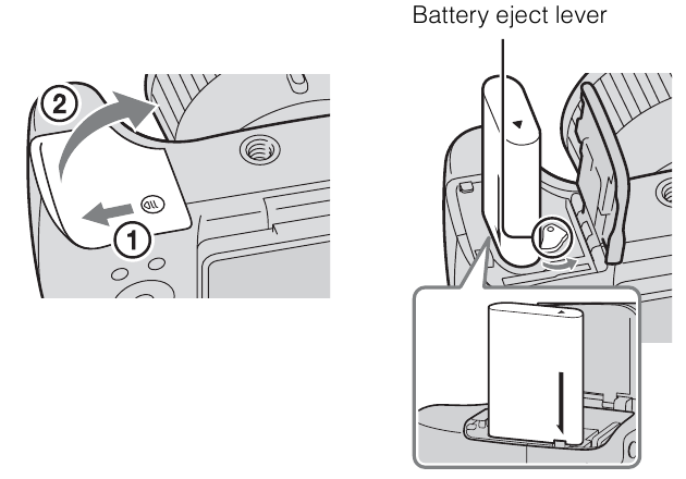 Inserting the battery pack