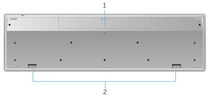 Keyboard Features - Bottom View