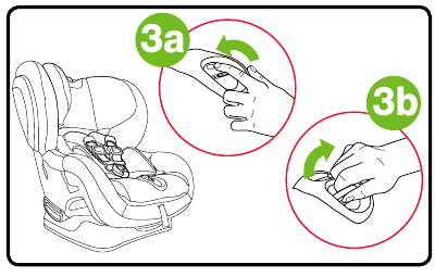 Forward-Facing -Lap Belt Installation - Step 3