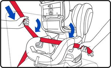 Rear-Facing - Lap-Shoulder Belt Installation - Step 4