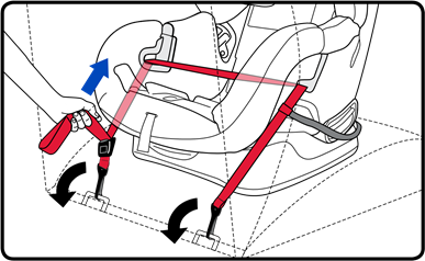 Rear-Facing - Lower Anchor Installation - Step 6