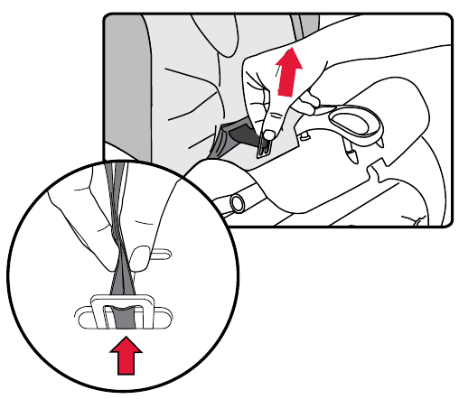 Removing the Harness Buckle - Step 3